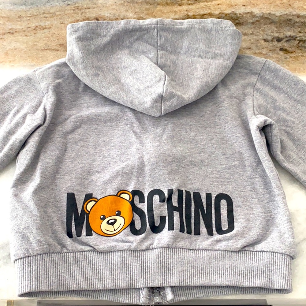 Moschino Zip up hoodie sweater